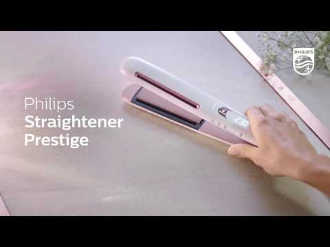 Philips Straightener Prestige with SenseIQ | Vibrant shine outside. Essential strength inside.