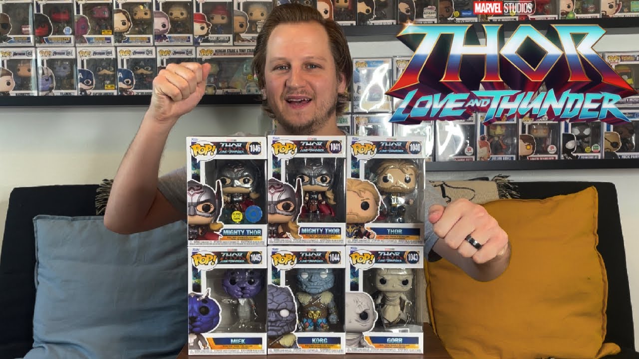 Watch video Thor Love & Thunder Funko Pop Set Unboxing Now Thor Love & Thunder Funko Pop Set Unboxing