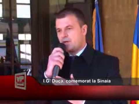 I.G. Duca, comemorat la Sinaia