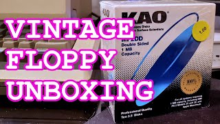 Opening a sealed box of vintage floppies!