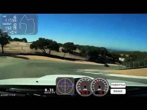 2008 STI Laguna Seca best lap and BMW crash