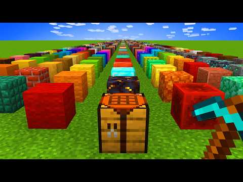 I Collected EVERY Block in Hardcore Minecraft!