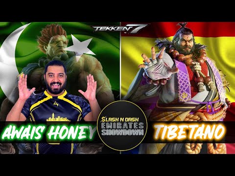 Tekken 7 - Awais Honey (Akuma) vs Tibetano (ganryu) Top 8 - Slash & Dash - Emirates Showdown 2023