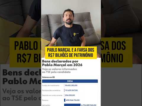 Patrimônio do Pablo Marçal – R$7 bilhões?