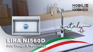 CHẬU RỬA BÁT 1 HỐ NOBINOX LIRA NJ560D video 1