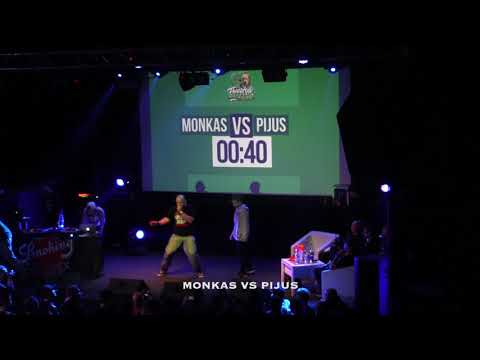Monkas VS Pijus // Freestyle MC Battle 2017 Pusfinalis