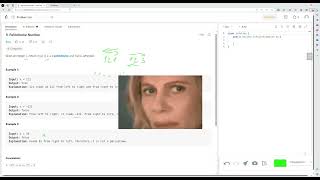 YouTube video 'Palindrome Number - Leetcode 9'