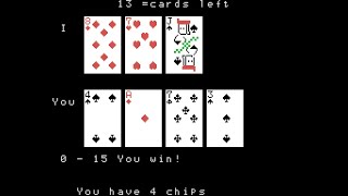 Sord M5 Game: Blackjack (1983)