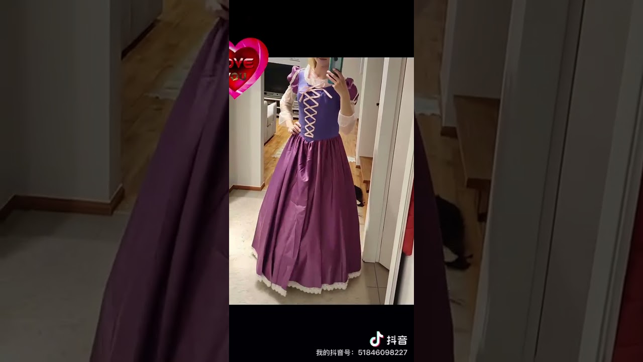 Princess Rapunzel Cosplay Costume the Tangled Fancy Dress