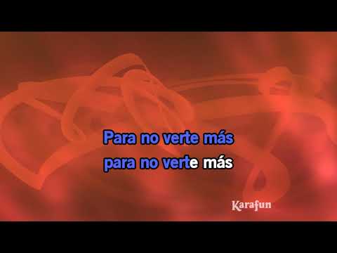 Karaoke Para no verte más - La Mosca Tsé Tsé *