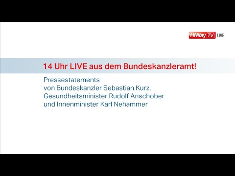 14:00 LIVE aus dem Bundeskanzleramt