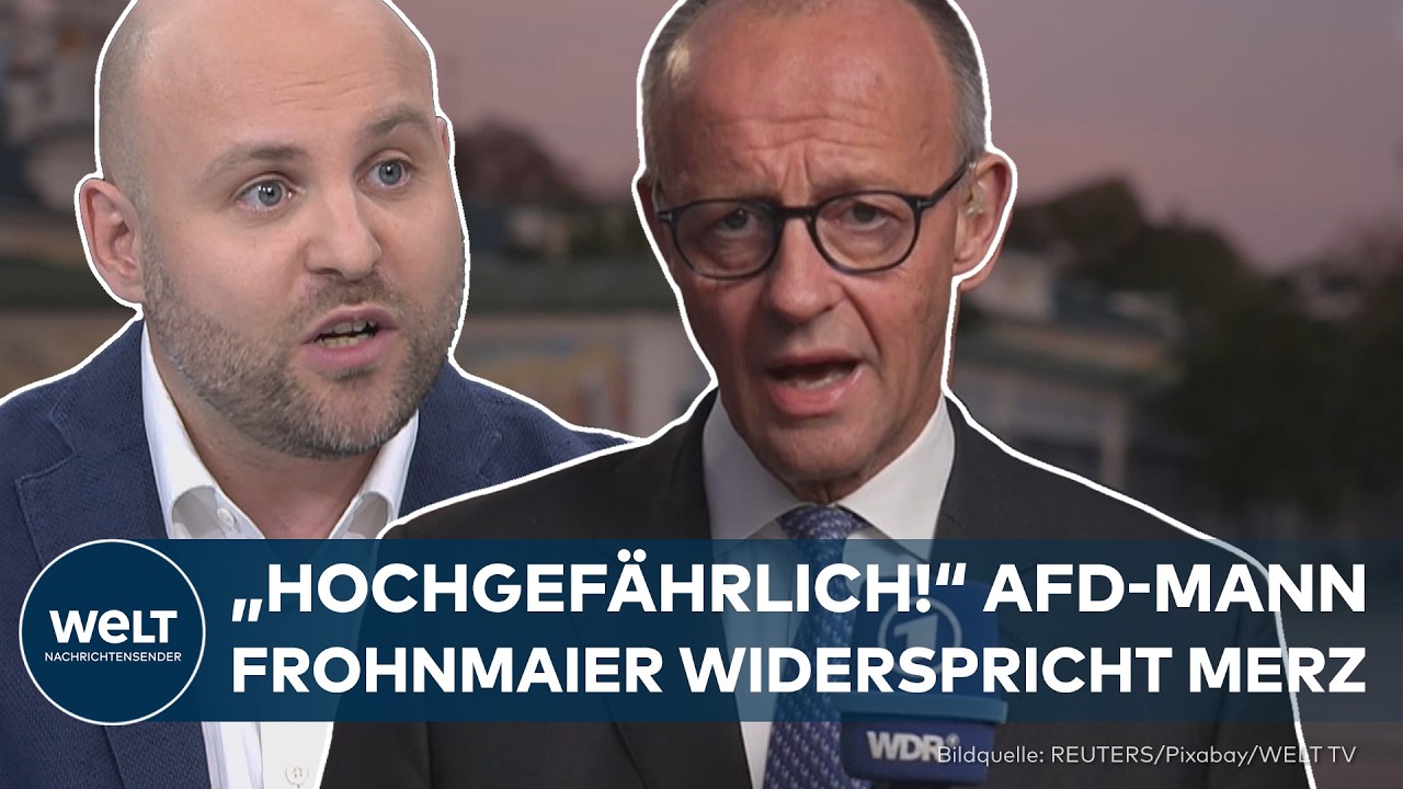 DEUTSCHLAND: „Hochgefährlich!“ AfD-Mann Markus Frohnmaier kritisiert Merz’ Ukraine-Kurs