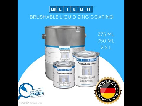 Weicon Brushable Liquid Zinc Coating Pelindung Korosi Karat Logam Galvanis