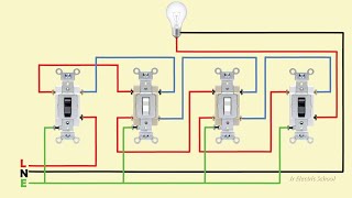 4 way switch wiring connection