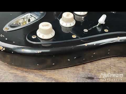 MyDream Partcaster Custom Built - Gilmour Black Strat Tribute image 17