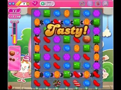 Candy Crush Saga level 563 - no boosters used!