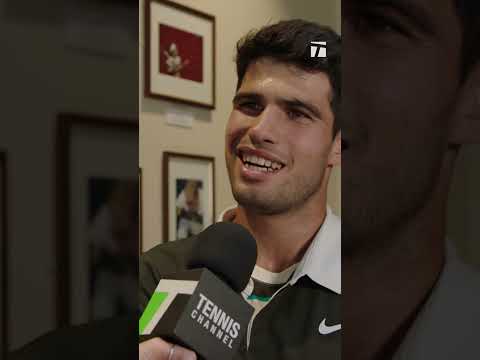 Carlos Alcaraz on playing mixed doubles with Emma Raducanu at the 2025 US Open 👀