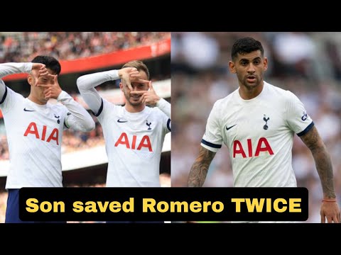 Son saved Romero twice as Arsenal vs Tottenham 2-2