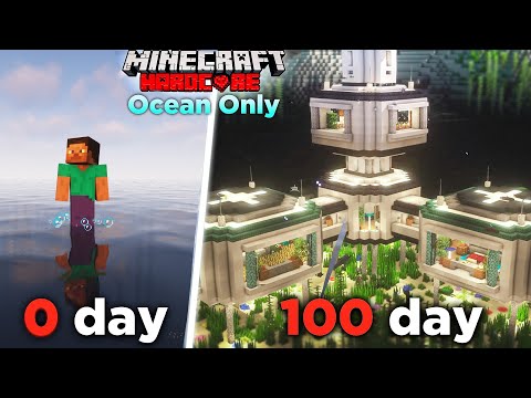 100 Days Surviving Deep Ocean! Find Out What Happened // Ashwin Gamer