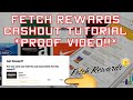 ✅Fetch Rewards / TUTORIAL / CASHING OUT FOR A $20.00 AMAZON GIFTCARD