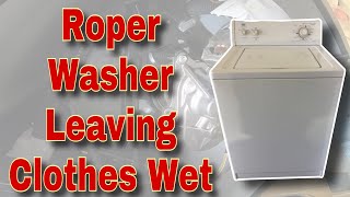 How to Fix Roper (Whirlpool) Washer Not Spinning Correctly | Model RAS8445KQ0