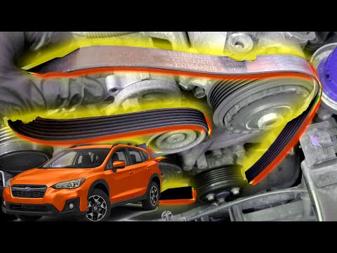 2018+ Subaru Crosstrek Serpentine Belt Replacement on 2.0L (FB20) • Cars Simplified