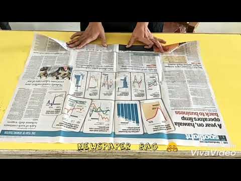 How to make easy paper bag without glue | Best Paper Bag ever.. easy diy No glue  No scissors