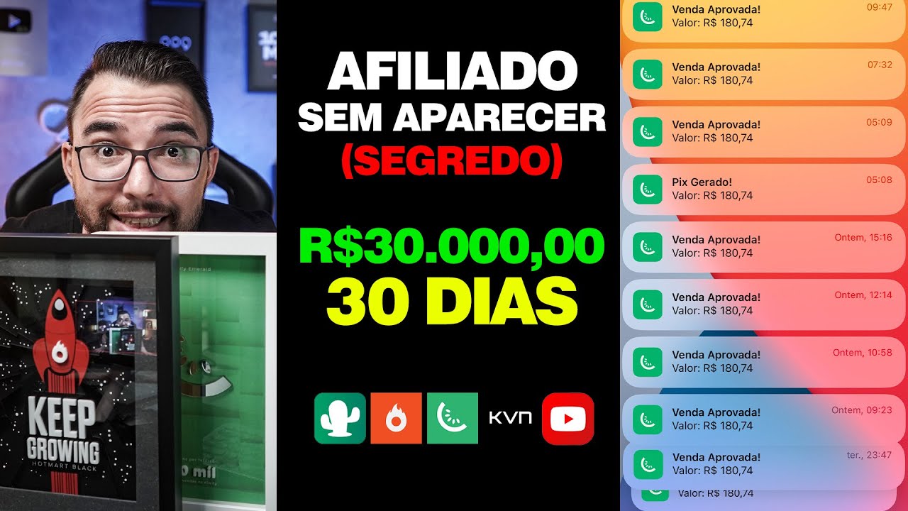 AFILIADO INICIANTE, como ganhar dinheiro sem aparecer (NOVA ESTRATÉGIA)