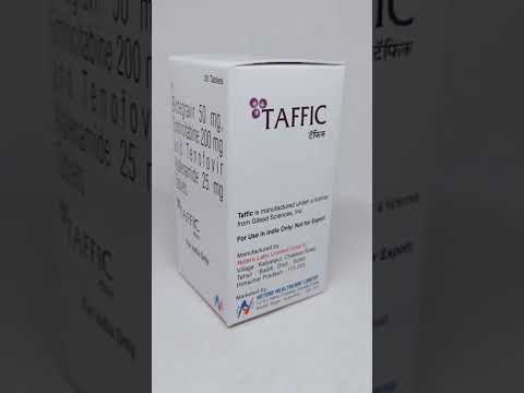 Taffic tablets hiv, hetero healthcare, 30 tablet