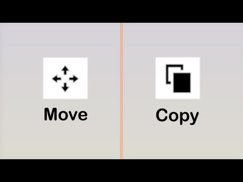 Different methods for Move & Copy in Rhino.