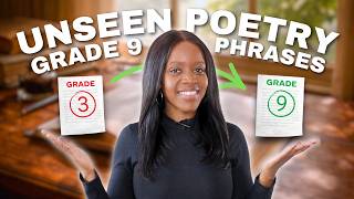 Unseen Poetry: 3 Grade 9 Phrases to use in EVERY Answer ✍️ (GCSE English Literature)