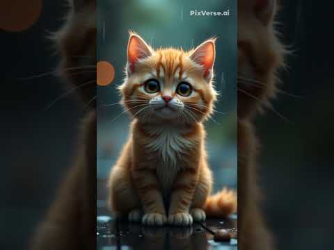 Crying Cat in the Rain – Heartbreaking Cute Moment