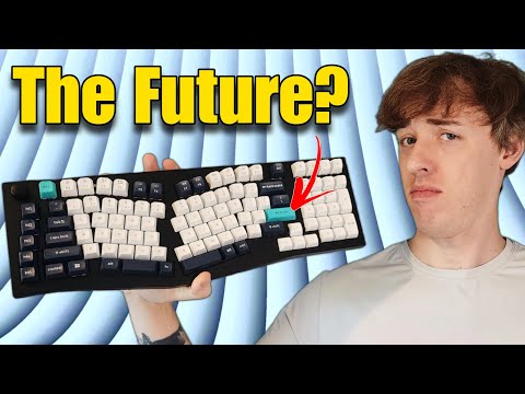 Keychron Q13 Ultra 8K Wireless Mechanical Keyboard, 96% Alice Ergonomic Layout with Numpad, Full Aluminum Custom Keyboard, ZMK, 660H Battery, Hot-Swappable Silk POM Switch, RGB, White video review thumbnail