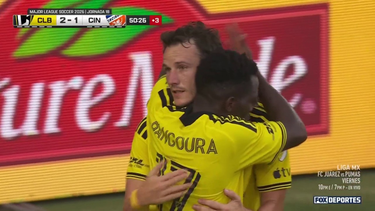 😎🎯 GOL DE DÁNIEL GAZDAG. | Columbus Crew 2-1 FC Cincinnati | MLS 2026