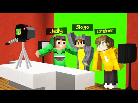 BEHIND The SCENES OF JELLY, SLOGO AND CRAINER! (Minecraft)