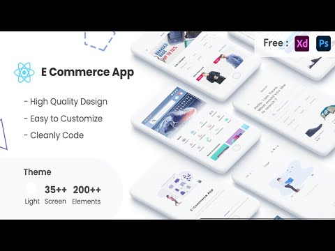 React Native ECommerce UI KIT Template in react native e-commerce store apps