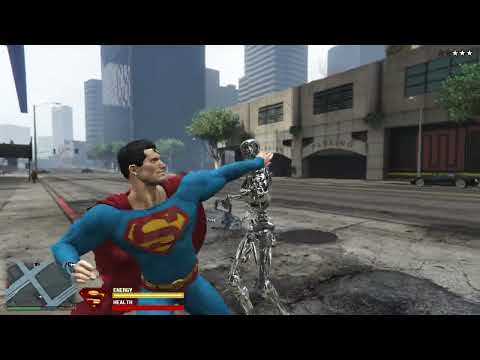 GTA 5 Superman VS Terminator Army