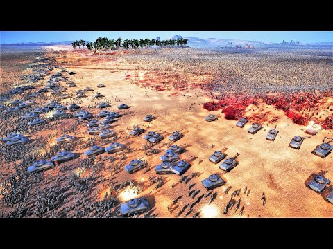 50.000 WW2 GERMAN ARMY vs 3 MILLION MEDIEVAL ARMY - Ultimate Epic Battle Simulator 2