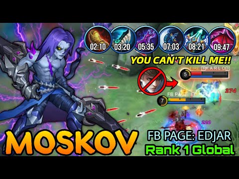 U Can't Stop Me! Moskov 9 Minutes Fully Build & Max Level - Top 1 Global Moskov FB PAGE: EDJAR - ML