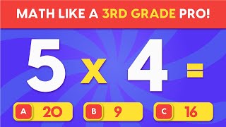 Multiplication Table Quiz for Grade 3 | Math Quiz for Grade 3 | Can You Finish