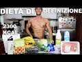 DIETA DI DEFINIZIONE COMPLETA! SOLO PER NATURAL