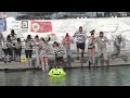 Participants brave frigid water during 'polar plunge' at Bear Lake Monster Winterfest
