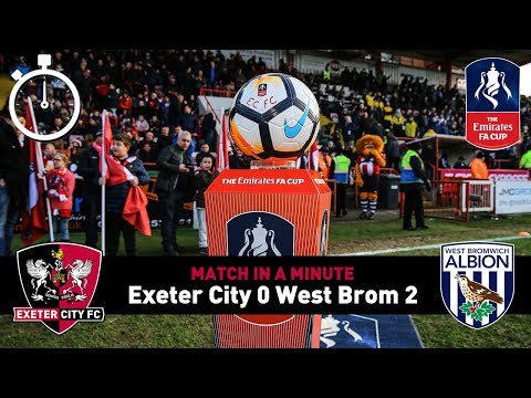 Match in a Minute: West Brom FA Cup (6/1/17) | Exeter City Football Club