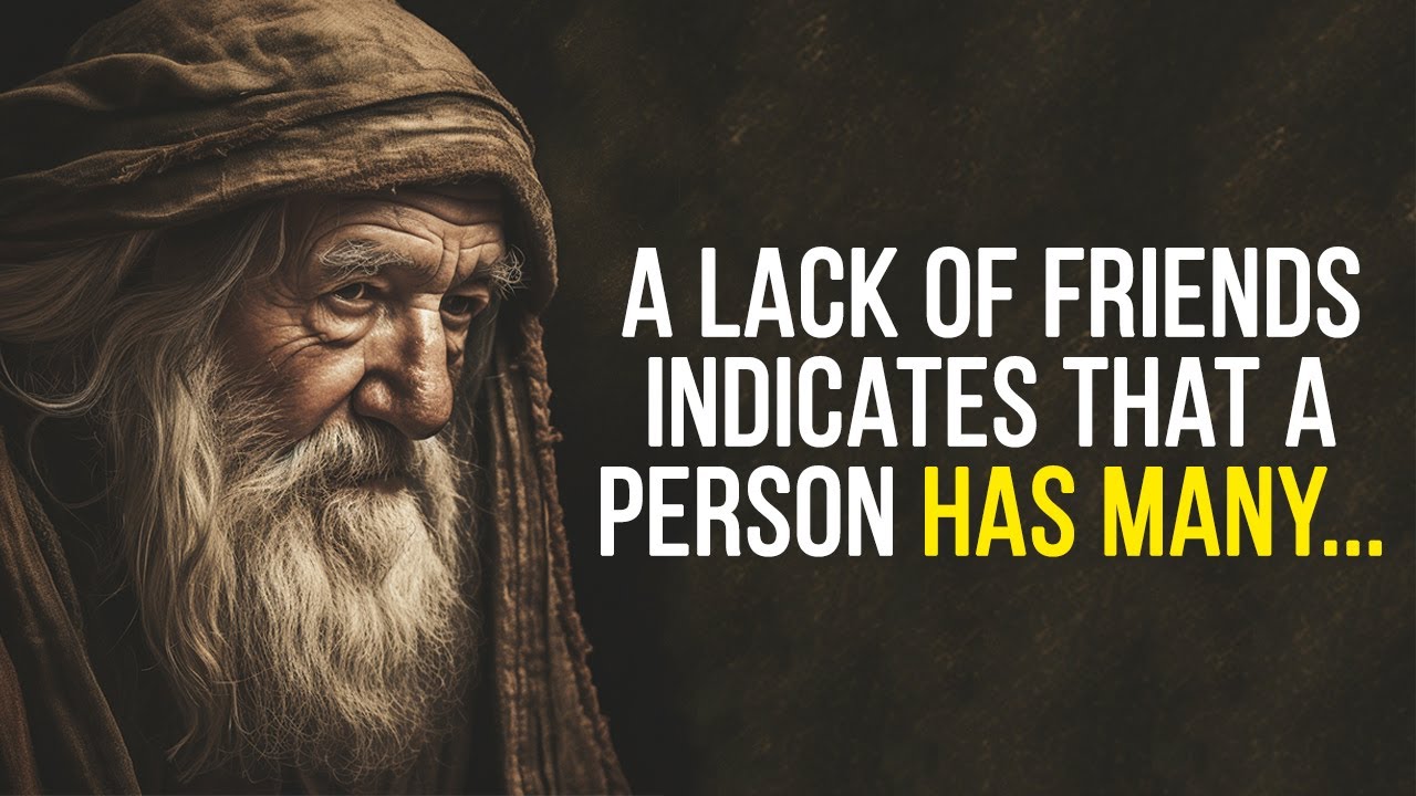 A lack of friends indicates that a person has many...