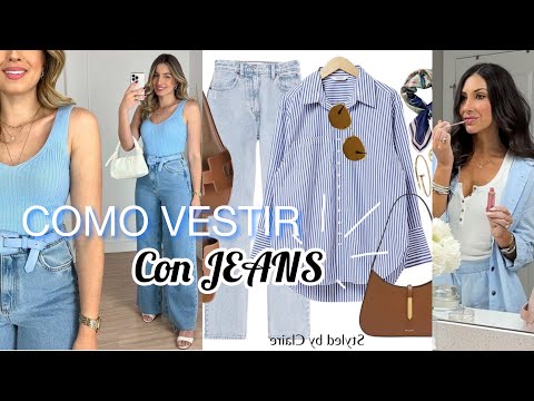 Moda 2024 MUJER Aprende a combinar los PANTALONES de mezclilla IDEAS FÁCILES EN TENDENCIA