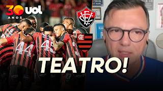 MAURO CEZAR: CONTRA O FLAMENGO, VITÓRIA SUPEROU OS JOGOS RECENTES NO QUESITO SIMULAÇÃO!