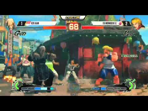 Capcom Cup USF4 GRAND FINALS: Xian (Poison) vs Momochi (Ken) with Twitch chat in intervals