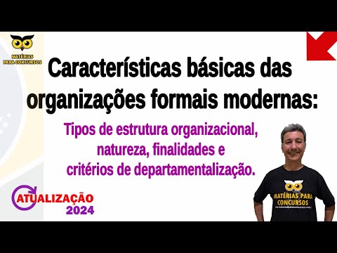 Basic characteristics of modern formal organizations: types of organizational structure,