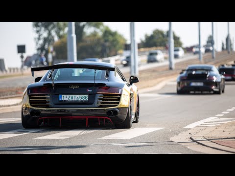 Sportscars Accelerating - JCR Race GT3 RS, TTE700 RS3, Murcielago, Fi M2, Brabus S63, Aventador,...