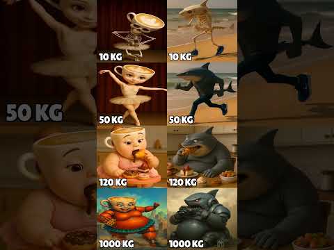 Thin To Fat Ballerina Cappuchino VS Tralalero